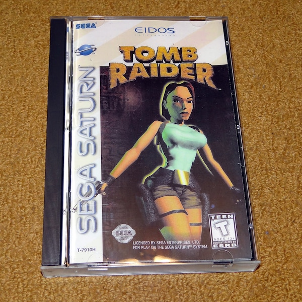 Custom printed Tomb Raider Sega Saturn manual, & case insert (see variations below)