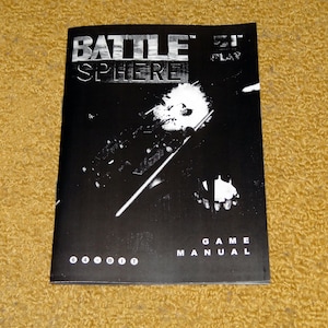 Custom printed Atari Jaguar Battle Sphere manual