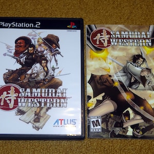 Custom printed Samurai Western Playstation 2 manual, case and case insert ONLY (NO disc)