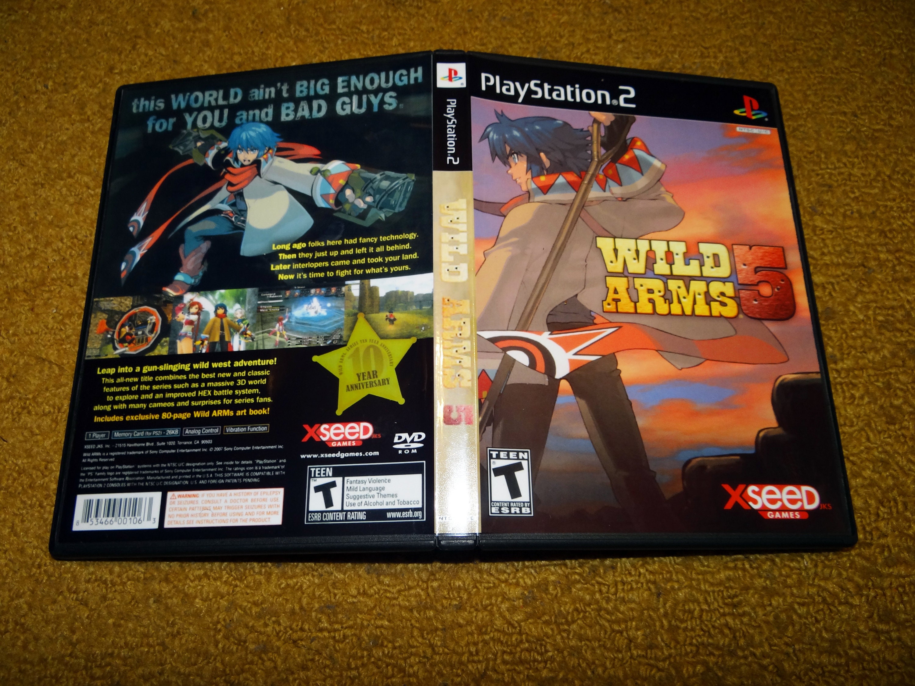Custom Printed Wild Arms 5 Playstation 2 Manual Case Insert Etsy