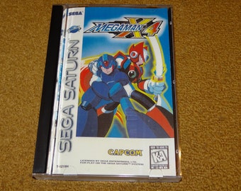 Custom printed Mega Man X4 Sega Saturn reprinted manual, & case insert (see variations below)