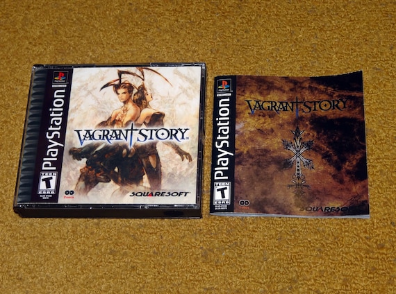 Custom Reprinted Playstation Vagrant Story Manual, Case Insert and