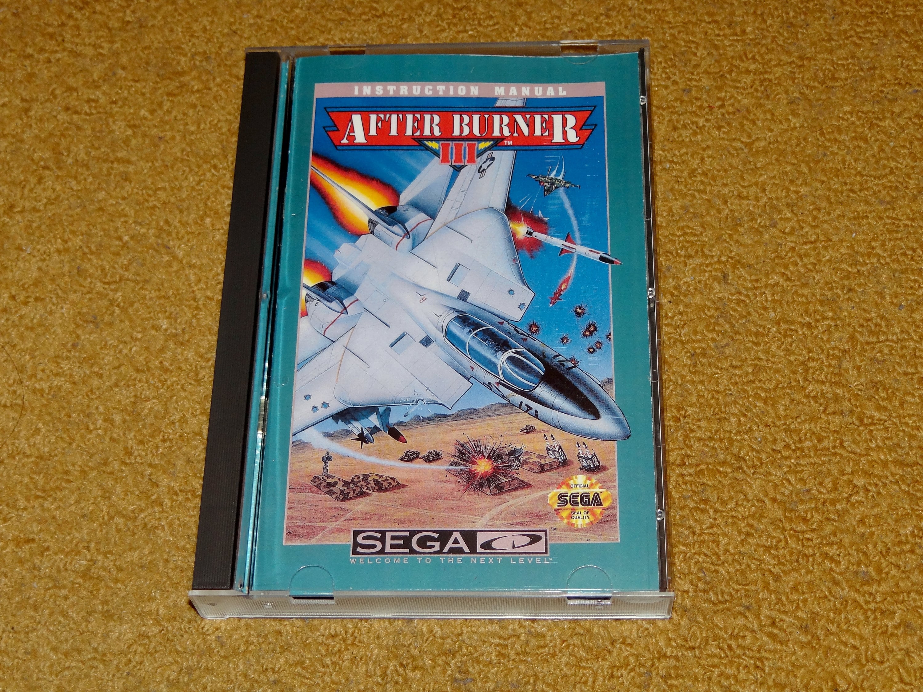 Custom Printed After Burner III Sega CD Manual, & Case Insert (see 