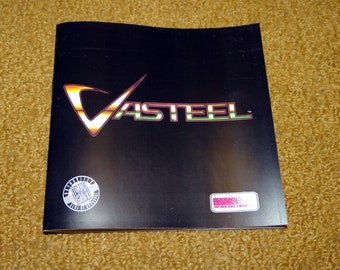 Custom reprinted Turbo Grafx 16 Vasteel manual - no case or game included.