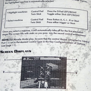 Custom printed Virtual On Cyber Troopers Sega Saturn manual, & case insert see variations below image 6