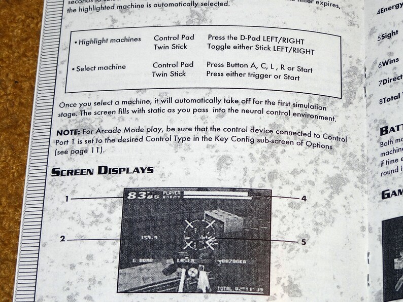 Custom printed Virtual On Cyber Troopers Sega Saturn manual, & case insert see variations below image 6