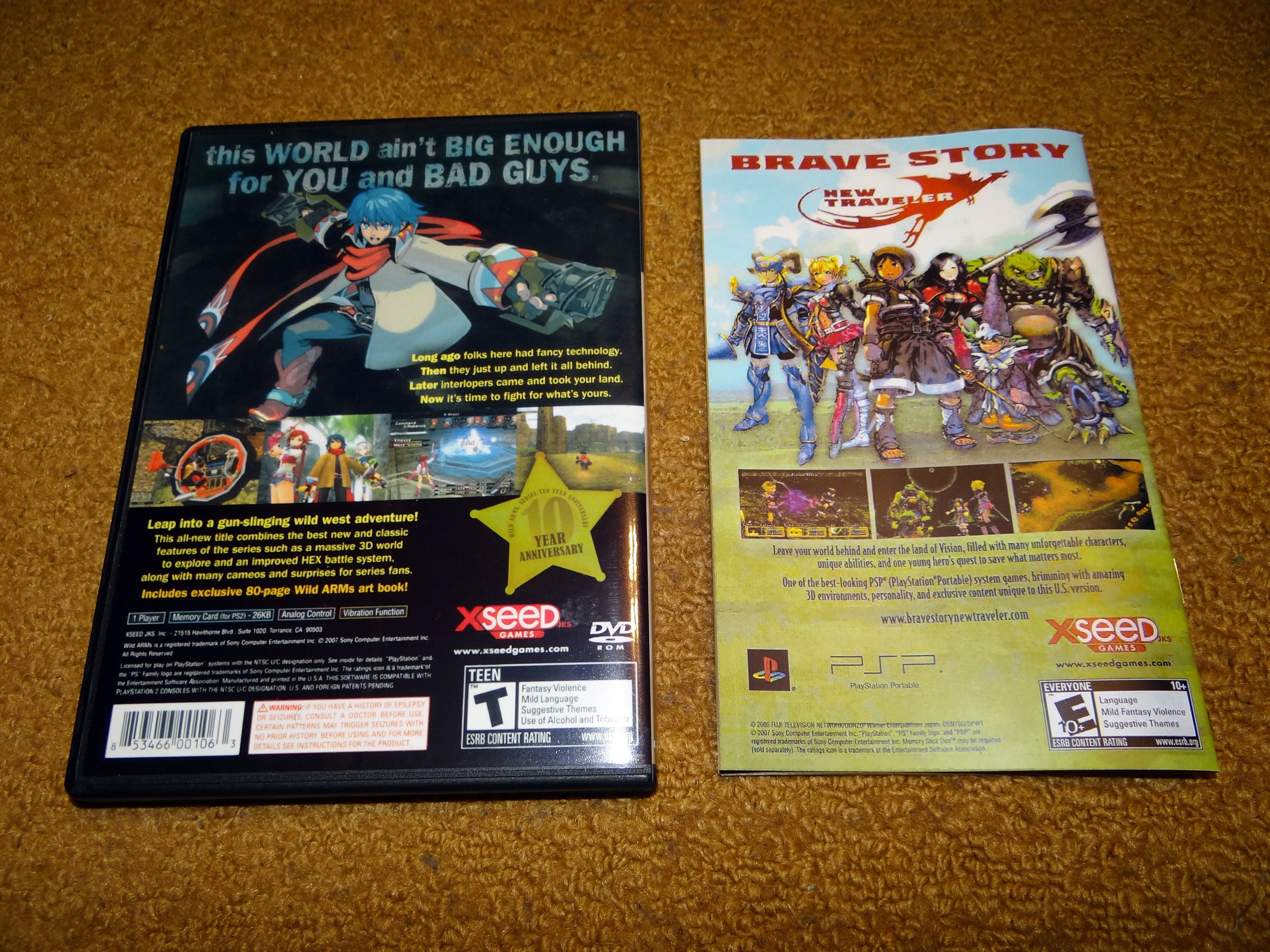 Custom Printed Wild Arms 5 Playstation 2 Manual Case Insert Etsy