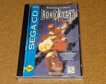 Custom printed Road Rash Sega CD manual, & case insert (see variations)