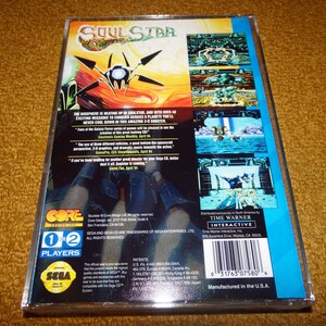 Custom printed Soul Star Sega CD manual, & case insert see variations NO CASE image 2