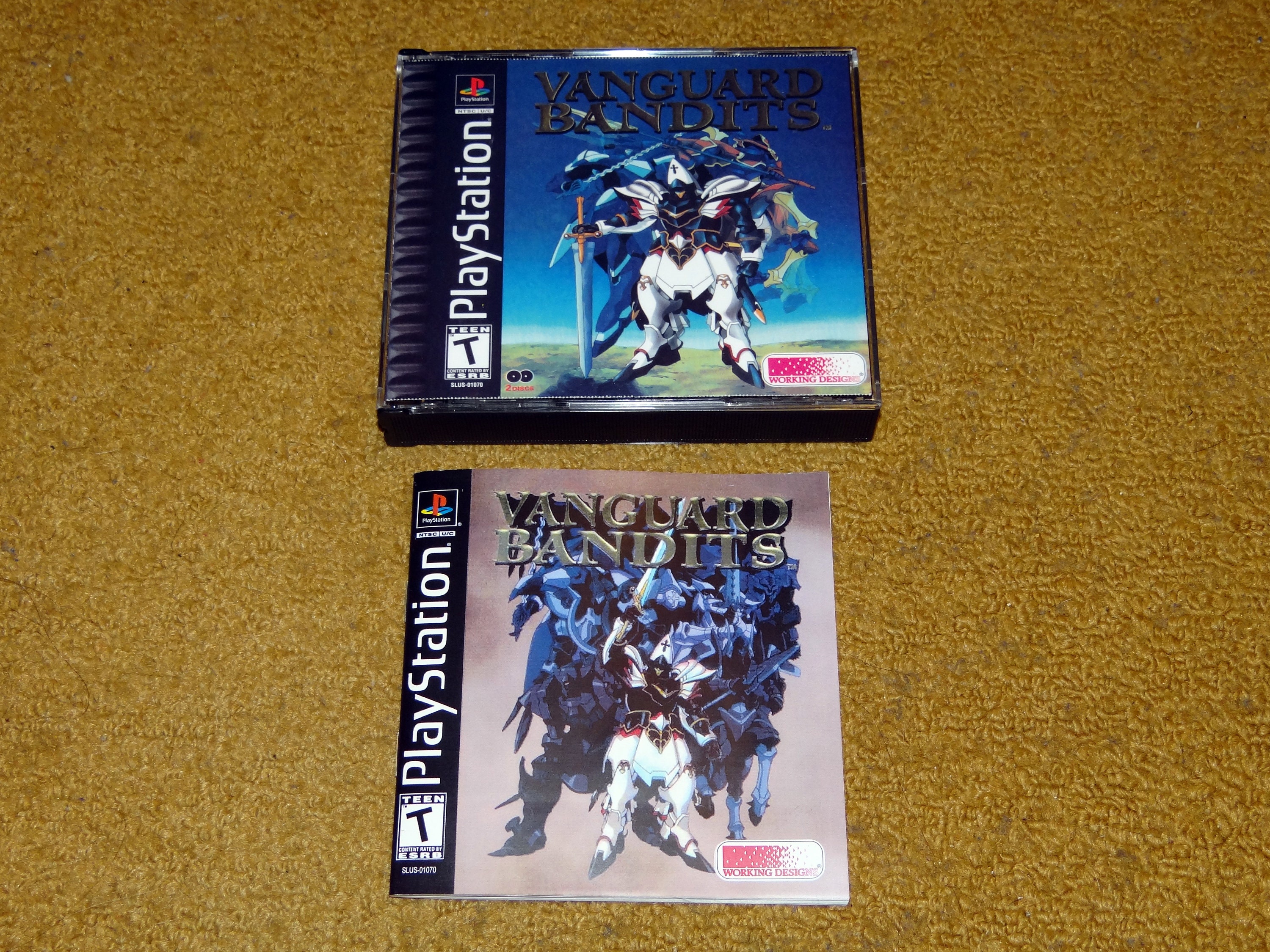 Custom Printed Vanguard Bandits Play Station 1 Manual Case Case