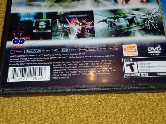 Custom Printed Xenosaga III Play Station 2 Manual, Case & Case