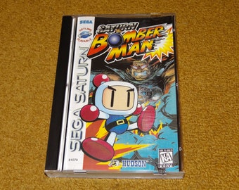 Custom printed Saturn Bomberman Sega Saturn reprinted manual, & case insert (see variations below)