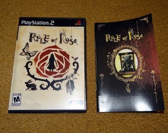 Custom printed Rule of Rose Playstation 2 manual, case insert and case (game not included)