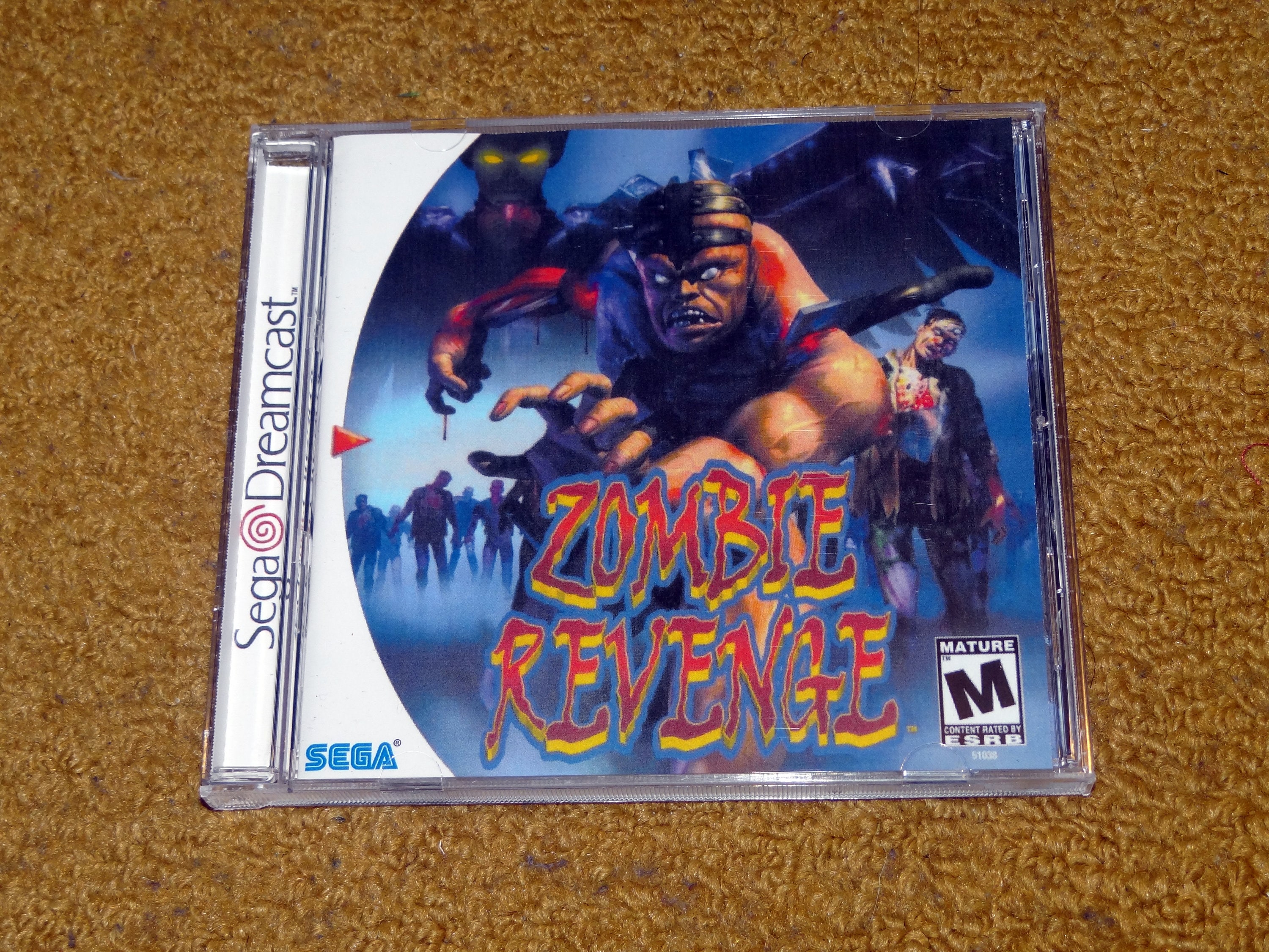 Custom Printed Zombie Revenge Sega Dreamcast Manual, Case & Case