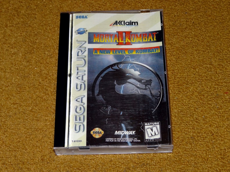 Impression personnalisée du manuel et de la pochette pour Mortal Kombat 2 Sega Saturn voir les variantes ci-dessous image 1