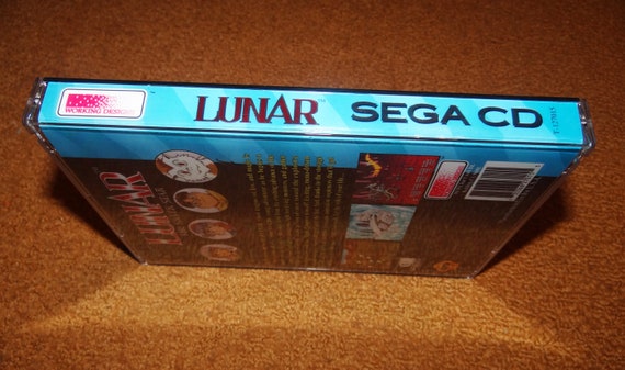 Custom Printed Lunar: the Silver Star Sega CD Manual, & Case