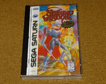 Custom printed Sega Saturn Shining Wisdom manual, case & case insert (see variations below)