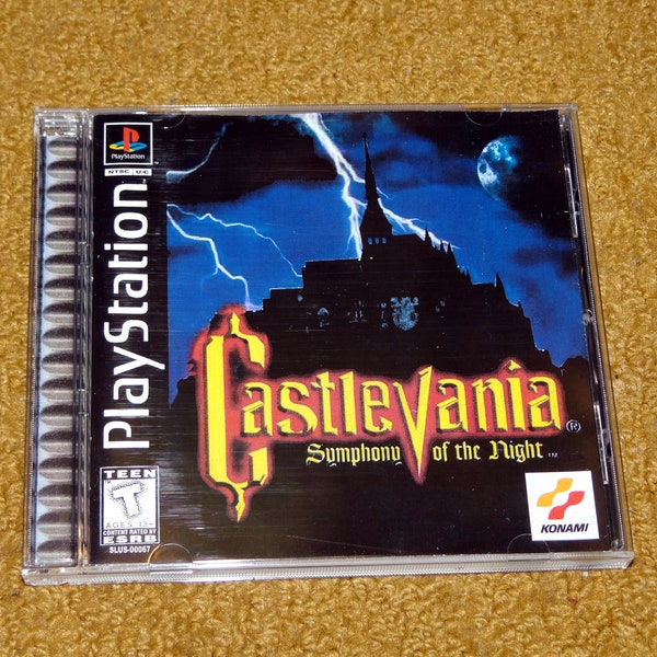 Custom printed Playstation Castelvania Symphony of the Night manual