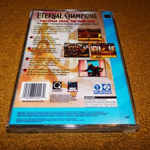 Custom printed Eternal Champions Challenge From the Dark Side Sega CD manual, & case insert see variations image 3