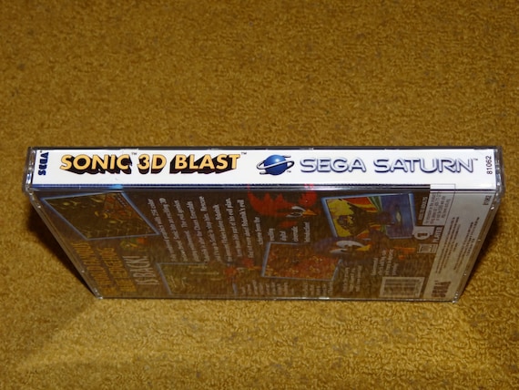 Custom Printed Sega Saturn Sonic 3D Blast Manual, and Case Insert