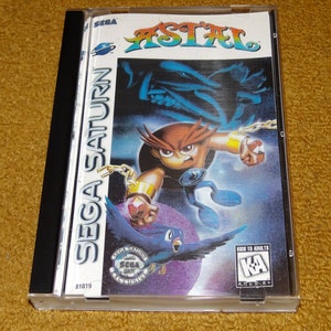 Custom printed Astal Sega Saturn manual, & case insert (see variations below)