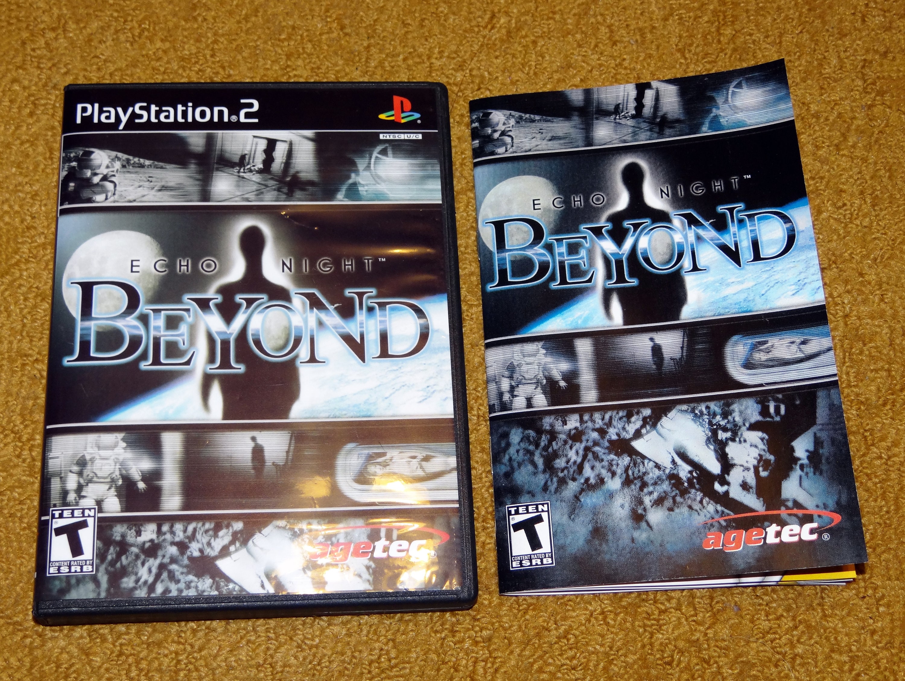 Custom Printed Echo Night Beyond Playstation 2 Manual, Case Insert