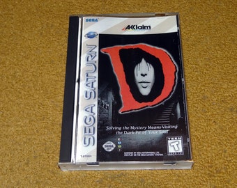 Custom printed D Sega Saturn manual, & case insert (see variations below)
