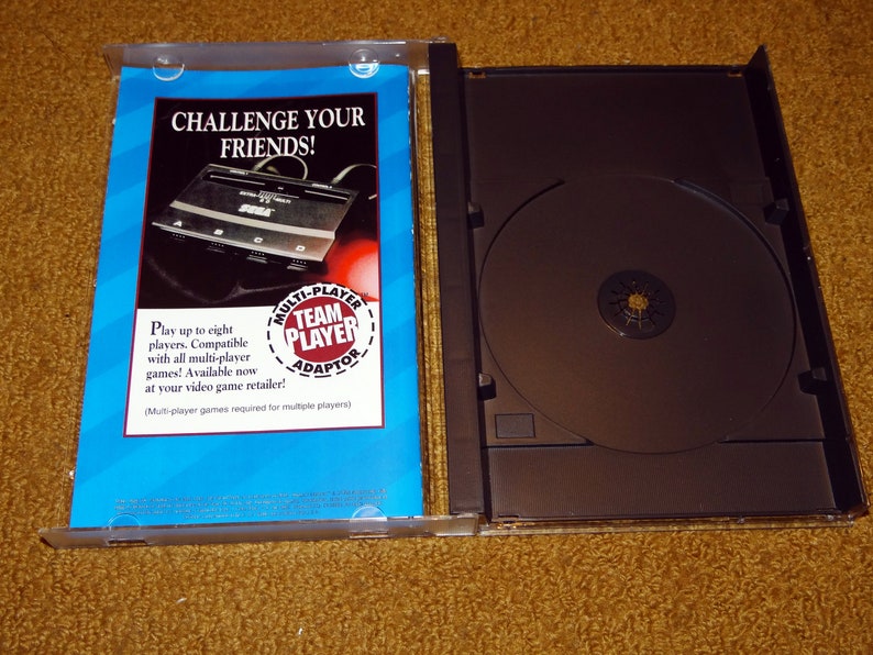 Custom printed Dungeon Explorer Sega CD manual, & case insert see variations below image 3