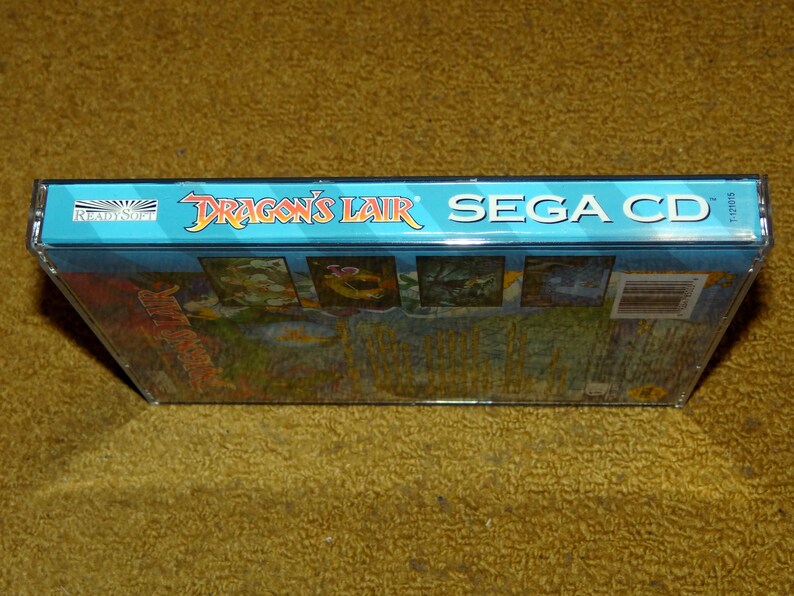 Custom printed Dragon's Lair Sega CD manual, & case insert see variations below image 2