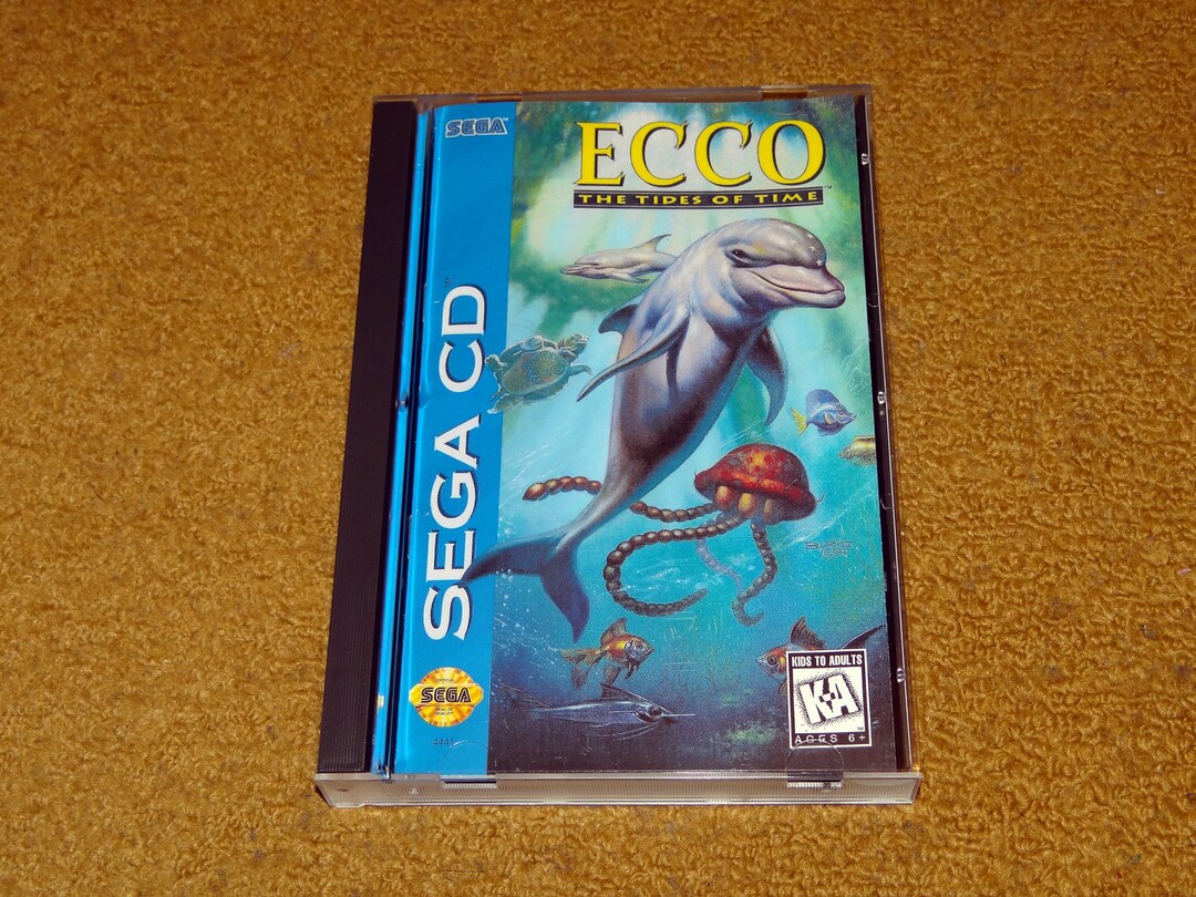 Custom Printed Sega CD Ecco - the Tides of Time Manual, & Case Insert ...