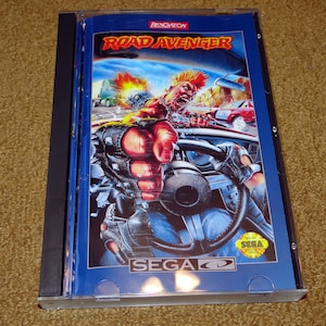 Custom printed Road Avenger Sega CD manual, and case insert (Select &#39;man, ins & case&#39; for Cases)