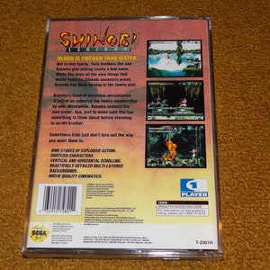 Custom printed Shinobi Legions Sega Saturn manual, & case insert see variations below image 5