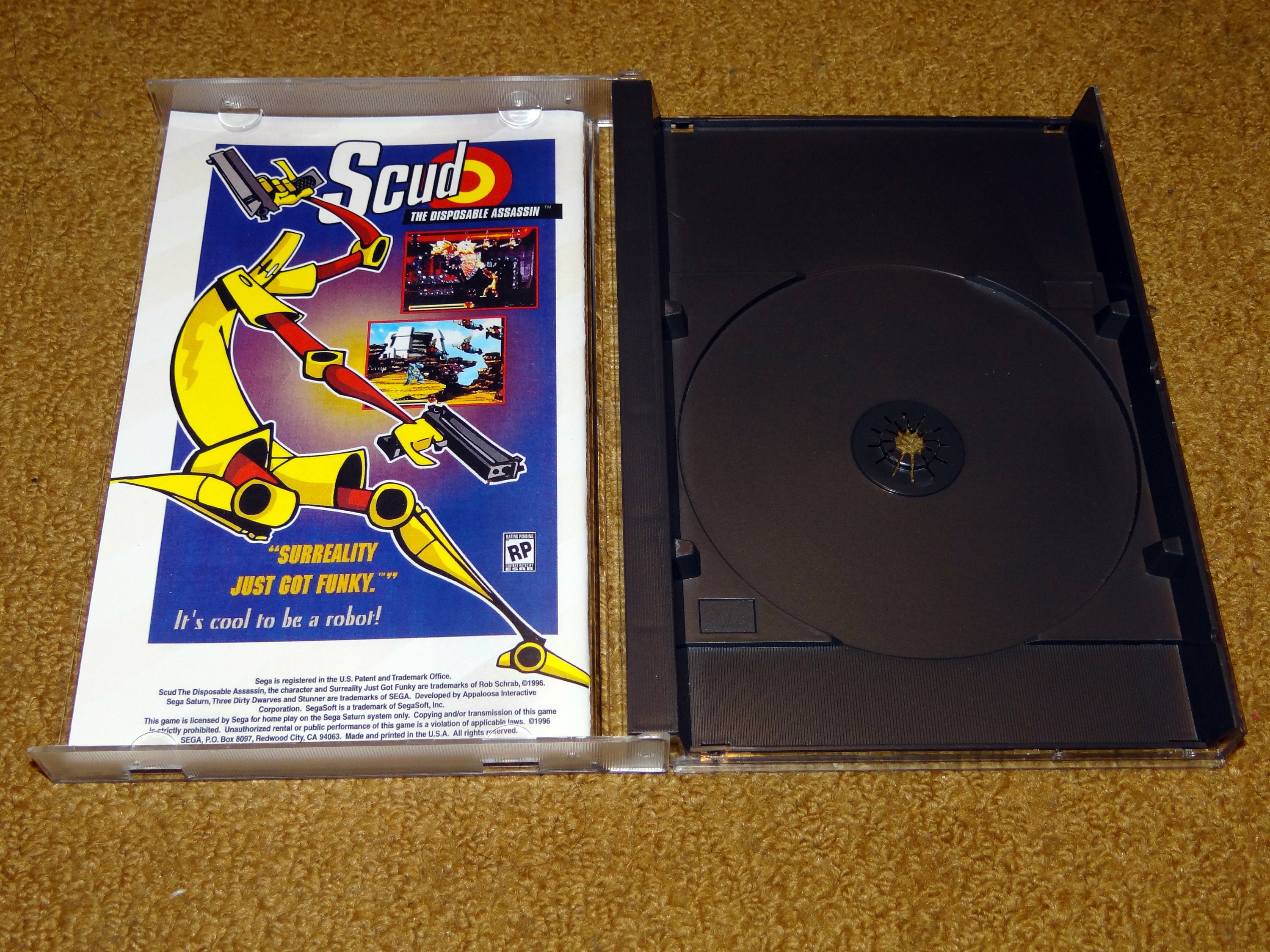 Custom printed Three Dirty Dwarves Sega Saturn manual