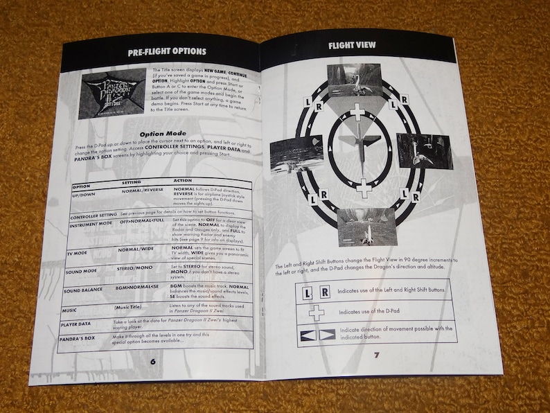 see variations below Sega Saturn manual case /& case insert Custom printed Panzer Dragoon Zwei II