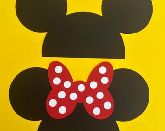 12 -48 count of Preschool Kindergarten Walt Disney Mickey and Minnie Mouse Locker Cubbie Seat Table Chair Tags