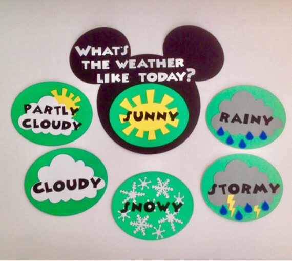 Mickey Mouse Weather Chart