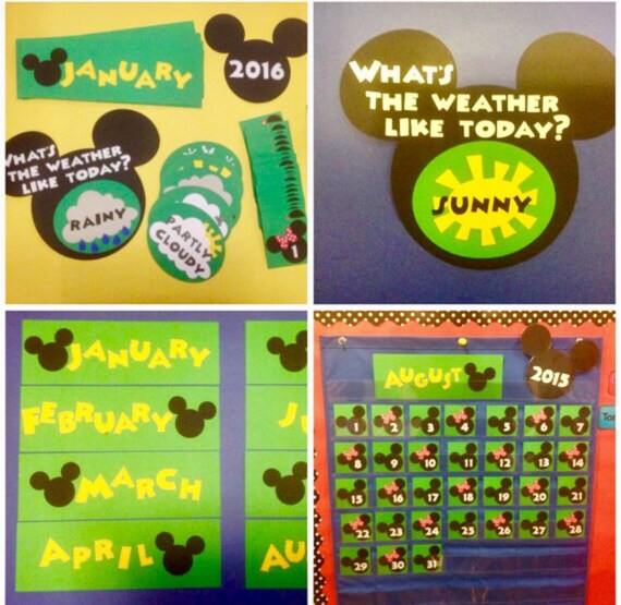 Mickey Mouse Weather Chart