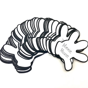 NEW*** 8-30 Replacement or Additional Mickey hand name tags for the “Helping Hands Personalized Mickey Mouse Job Chart”