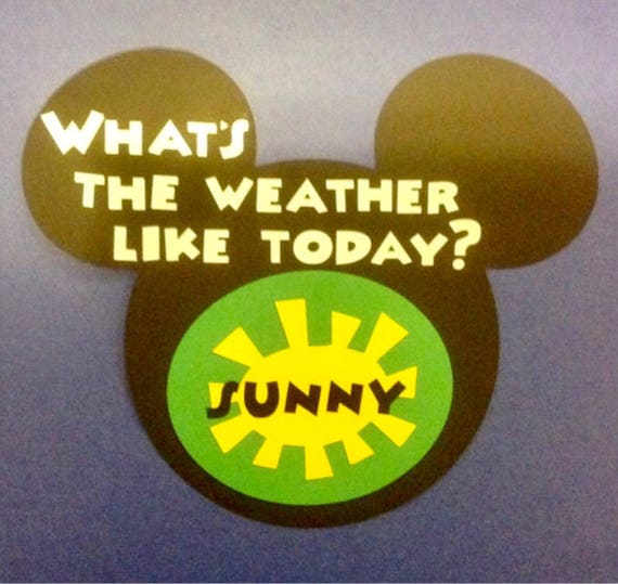 Mickey Mouse Weather Chart