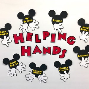 Helping Hands Personalized (You Pick the Jobs) Mickey Mouse Job Chart