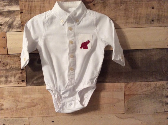 baby button down onesie