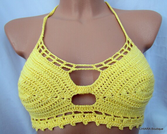 halter top a crochet