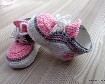 Knitted shoes, baby shoes, baby boots,