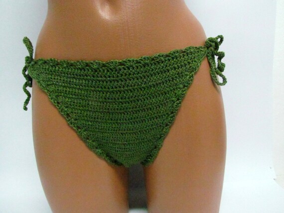 emerald green bikini bottoms