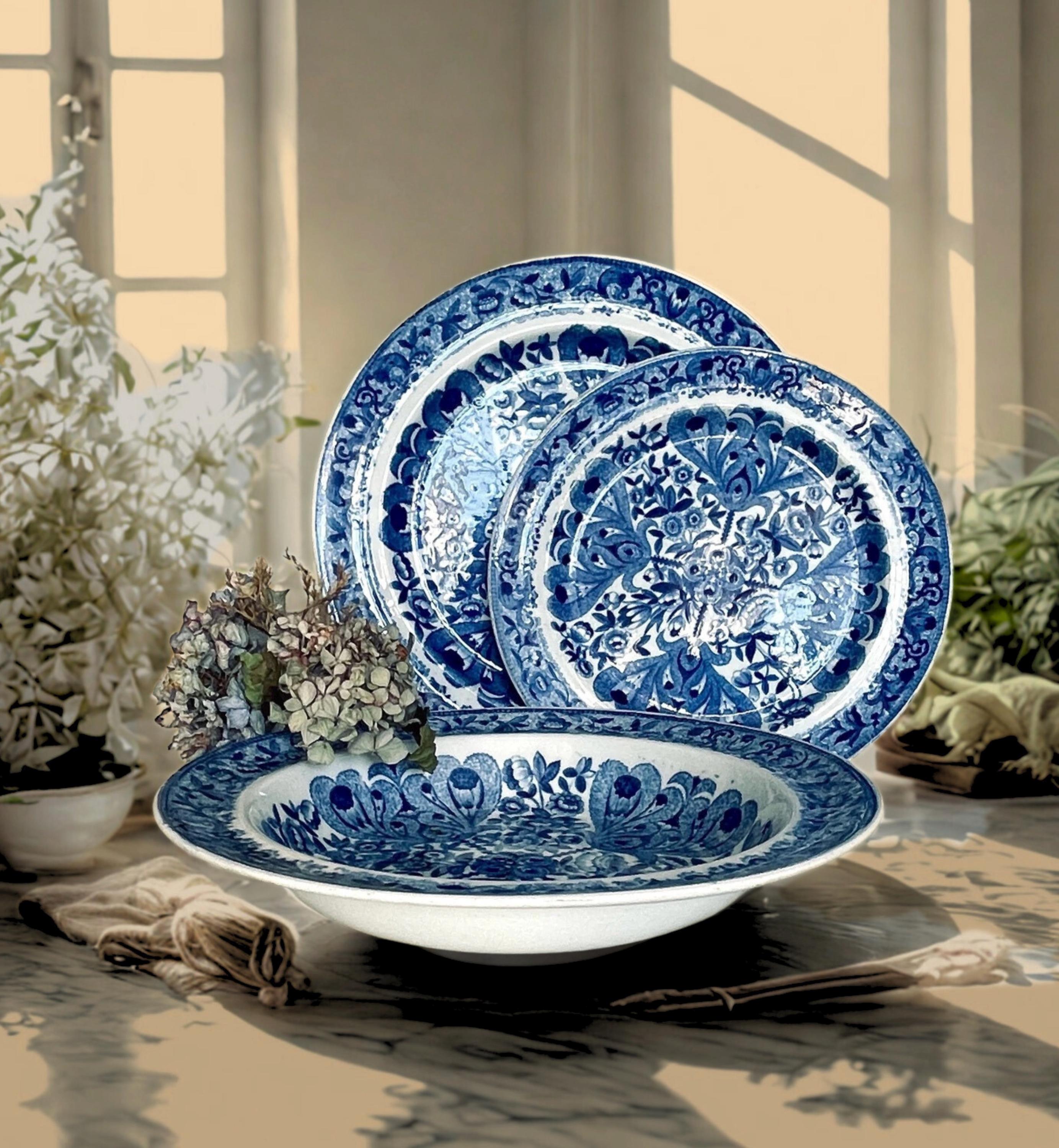  CREAMWARE ヴィンテージ　アンティーク　プレート Antique Creamware - Etsy