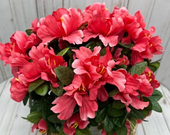 Centerpiece Azalea Salmon Pink:  Home Decor Office Decor