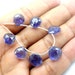 7 Pc Natural Iolite Facetesd Heart Drop Gemstone Loose Beads 11-13mm