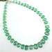 Natural Emerlad Faceted Pear Drop Gemstone Loose Beads 4.5-8mm 8" Strand