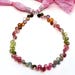 8" natural multi tourmaline heart shape gemstone loose beads 37.1ct 4.5-5mm GW2936