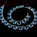 8-inch AAA quality Sky Apatite faceted heart size 6-6.5mm 25cts 7481